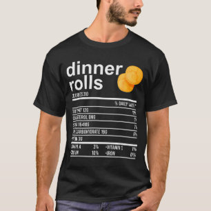 Camiseta Roupas de fatos nutricionais de pãezinhos para jan