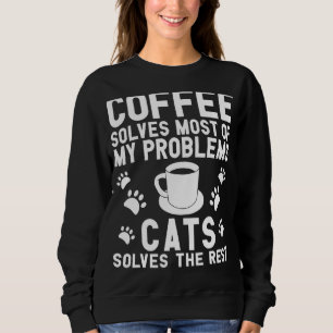 Camiseta Roupas de Gato de Café - Design Incrível de Café