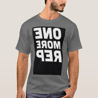 Camiseta Roupas de ginásio mais uma repetição retrô