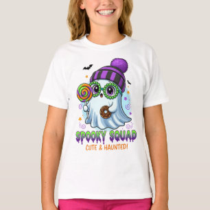 Camiseta Roupas de Halloween de Fantasmas Fofos e Assombrad