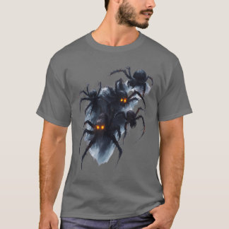 Camiseta Roupas de Halloween de terror de aranha assustador