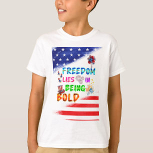 Camiseta Roupas de Liberdade Estão em Ser Ousado