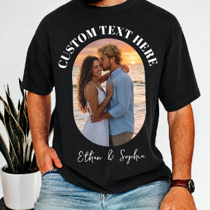 Camiseta Roupas de Lua de Mel com Foto Personalizada de Cas
