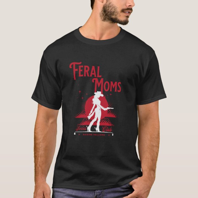 Camiseta Roupas de Mãe da Moda Clube Social de Mães Ferozes (Frente)