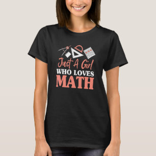 Camiseta Roupas de Matemática para Meninas Matemática Geek