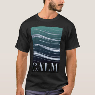 Camiseta Roupas de Meditação Relaxamento Ondas Calmas