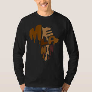 Camiseta Roupas De Melanina Para Homens Mulheres Negras