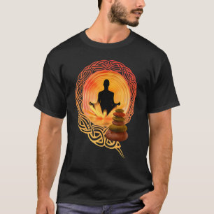 Camiseta Roupas de Moda de Ioga de Meditação de Buda Traje 
