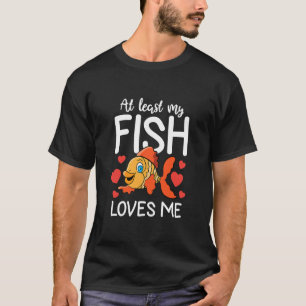 Camiseta Roupas de Namorados de pesca que lhe deram o meu p