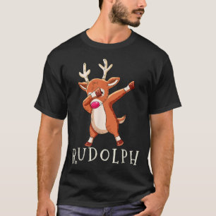Camiseta Roupas de Natal da Família de Rena de Papai Noel R