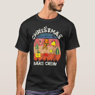 Camiseta Roupas de Natal da Tripulação de Panificação Famíl