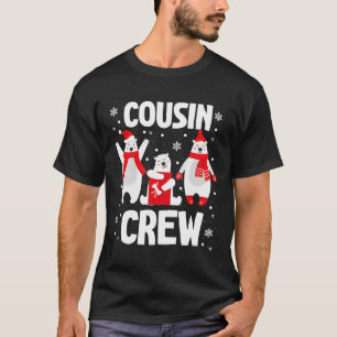 Camiseta Roupas de Natal da Tripulação Prima - Família de U