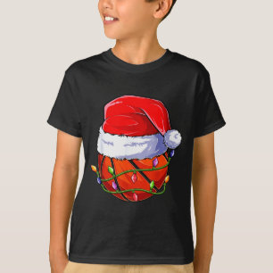 Camiseta Roupas de Natal de Basquete para Meninos, Roupas D