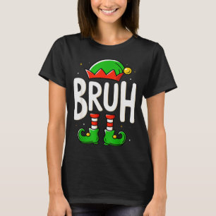 Camiseta Roupas de Natal de Elfo para Homens Meninos Adoles