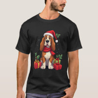 Roupas de Natal engraçadas para cães Basset Hound