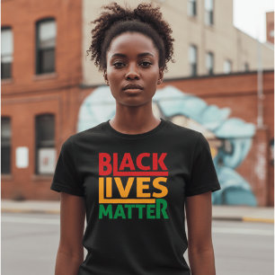 Camiseta Roupas de Orgulho da História Negra Moderna BLM