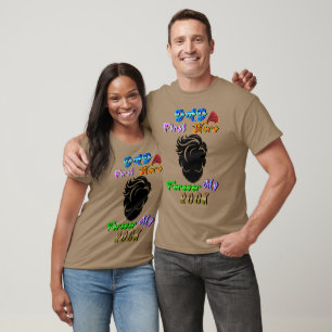 Camiseta Roupas de Pai Primeiro Herói Para Sempre Minha Roc