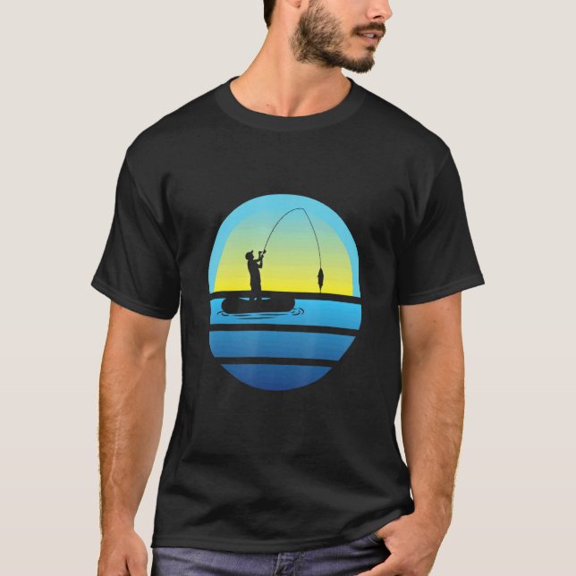 Camiseta Roupas de Pesca Conjunto de Pesca Equipamento de P (Frente)