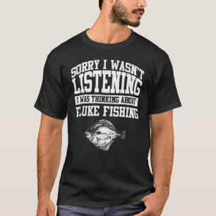 Camiseta Roupas de Pesca Fluke  Design de Pescadores Fofos