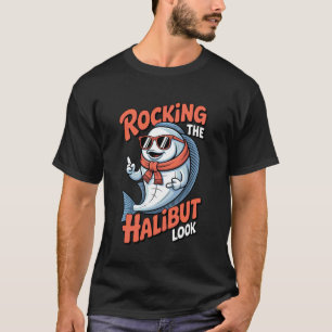 Camiseta Roupas de Pesca Oceânica com o Visual do Halibute