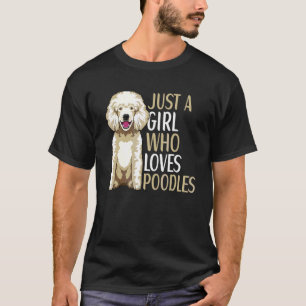 Camiseta Roupas de Poodle Feminina para Proprietária de Poo