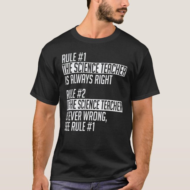 Camiseta Roupas de Professores de Ciências Design de Profes (Frente)