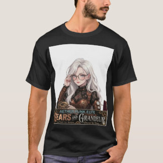 Camiseta Roupas de Rua de Menina de Anime Steampunk - Elite