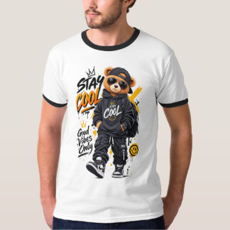 Camiseta Roupas de Rua de Urso Legal