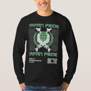 Camiseta Roupas de rua japonesas estilo Japão Tóquio 21