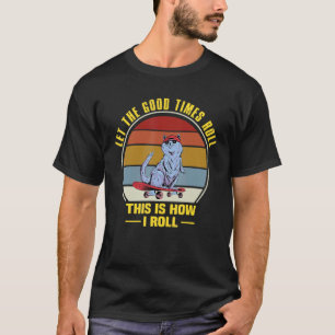 Camiseta Roupas de Skater Girl Estética Skate Skateb