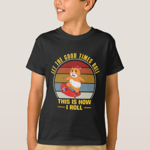 Camiseta Roupas de Skater Girl Estética Skate Skateboarding