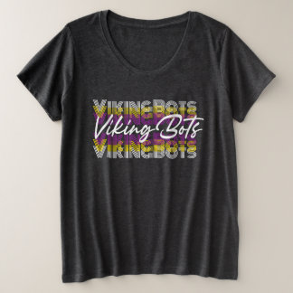 Camiseta Roupas de tamanho grande Retro VikingBots