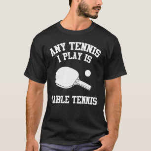 Camiseta Roupas de Tênis de Mesa Design de Jogadores de T