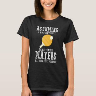 Camiseta Roupas de Tênis de Mesa - Grandes Jogadores de Tên