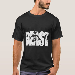 Camiseta Roupas de Treino Beast Roupas de Ginásio Ativo Fit