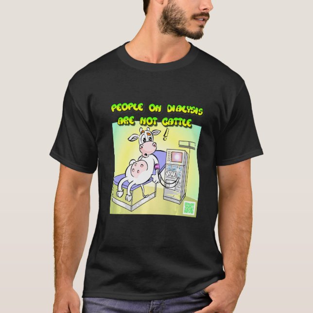 Camiseta Roupas de Vaca de Diálise (Frente)