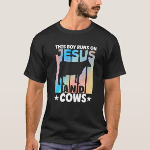Camiseta Roupas de Vaca Fazendeiro Amante de Vacas para Men