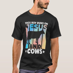 Camiseta Roupas de Vaca Fazendeiro Amante de Vacas para Rap