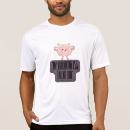 Camiseta Roupas Divertidas de Poder Cerebral para Quem Pens