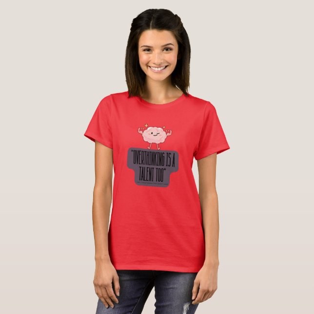 Camiseta Roupas Divertidas de Poder Cerebral para Quem Sobr (Frente Completa)