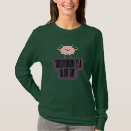 Camiseta Roupas Divertidas de Poder Cerebral para Quem Sobr