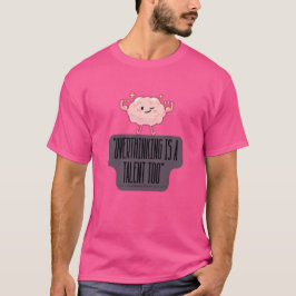 Camiseta Roupas Divertidas de Poder Mental para Introvertid