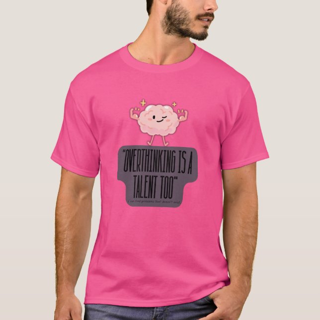 Camiseta Roupas Divertidas de Poder Mental para Introvertid (Frente)