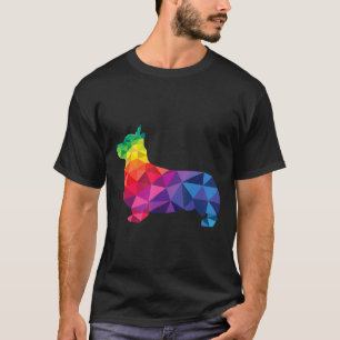 Camiseta Roupas do Cão Corgi Orgulho Gay Lgbt Bandeira Arco