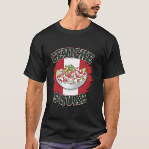 Camiseta Roupas do Ceviche Squad para Produtos Alimentícios