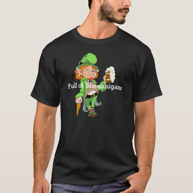 Camiseta Roupas do Leprechaun Sortudo (Frente)