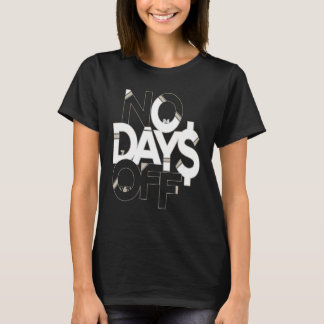 Camiseta Roupas e Equipamentos No Days Off Marrom Claro e B