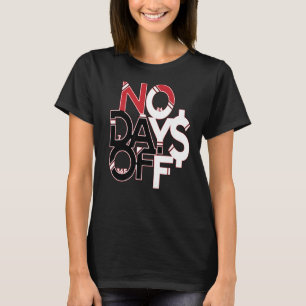 Camiseta Roupas e Equipamentos Sem Dias de Folga Vermelho P
