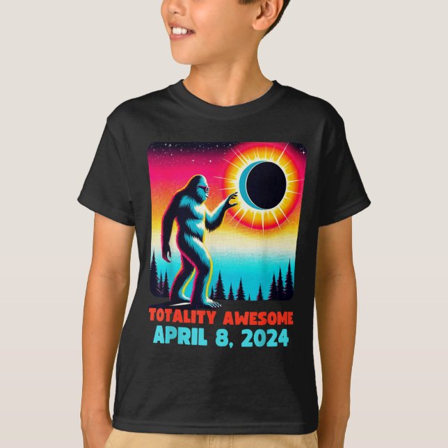 Camiseta Roupas engraçadas de alienígena eclipse solar tota (Frente)