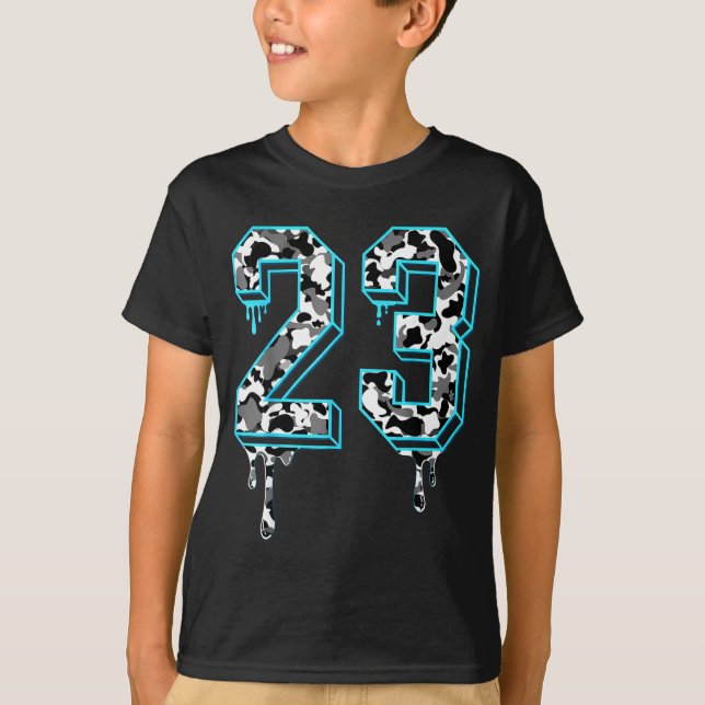 Camiseta Roupas engraçadas de basquete Camo Gamma Combinand (Frente)